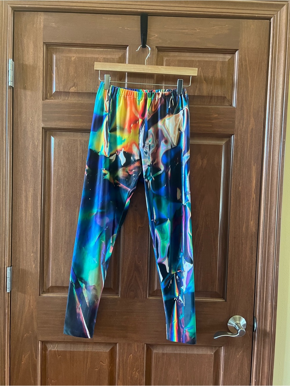 Junya Watanabe for CDG Leggings Abstract Print Pants Multicolor Size S